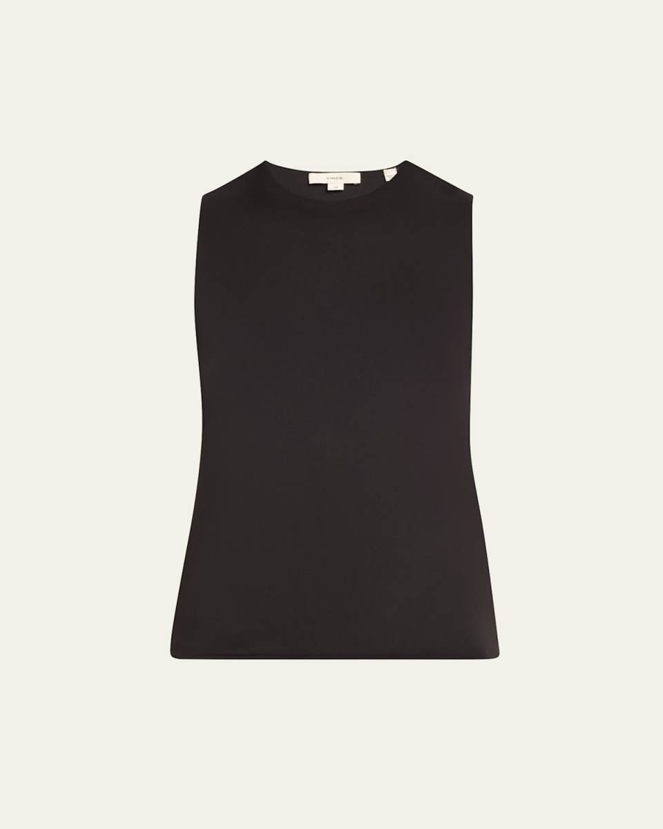 Fitted Crewneck Shell Top